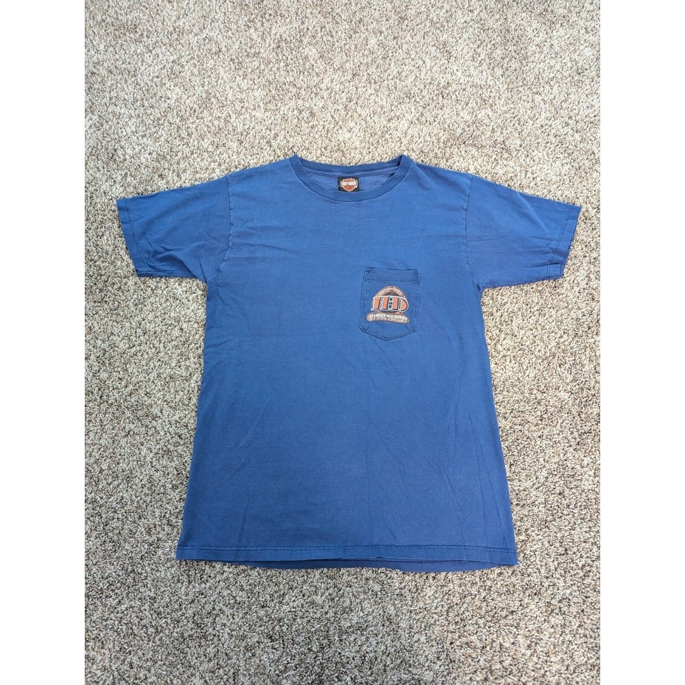 Harley-Davidson T Shirt Silver Eagle Waterloo Iowa Men's Size L